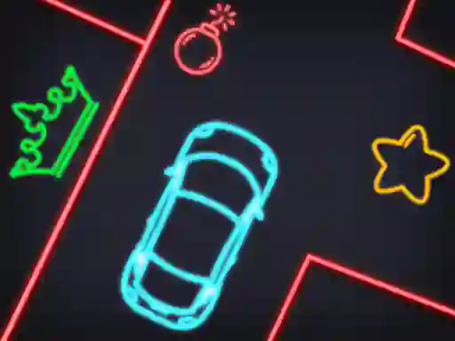 Neon Car Puzzle — free online game