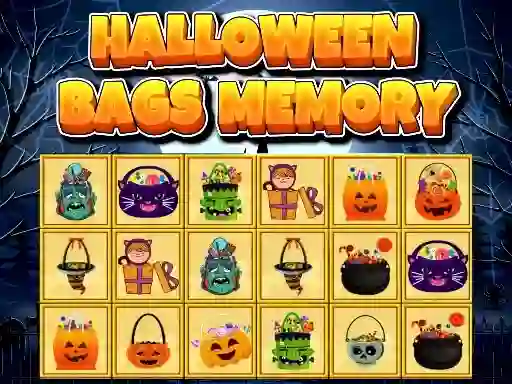 Halloween bags memory — free online game