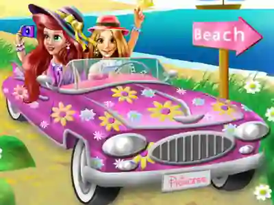 Princesses Beach Trip — free online game