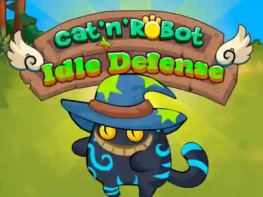 Cat'n' Robot Idle Defense — free online game