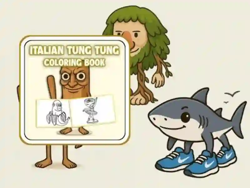 Tung Tung Sahur Coloring Book