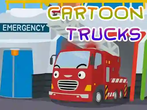 Cartoon Trucks Jigsaw — free online game