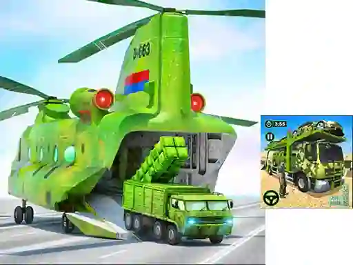 US Army Cargo Transport Truck Driving — free online game