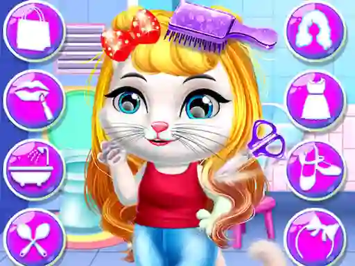 Chic Baby Kitty Hair Salon — free online game