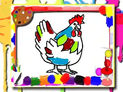 Chicken Coloring Book — free online game