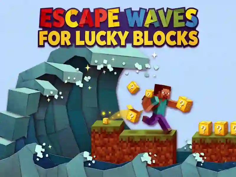 Escape Waves for Lucky Blocks
