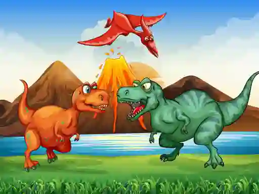 Hra Colorful Dinosaurs Match 3