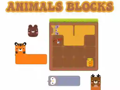 Animals Blocks — free online game