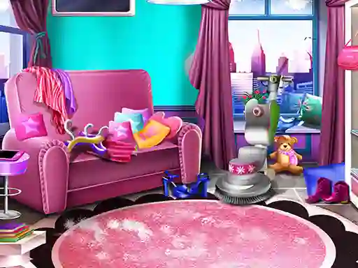 Girly House Cleaning — bezmaksas tiešsaistes spēle