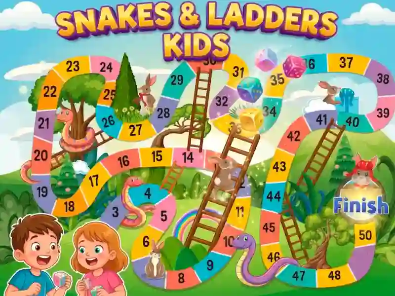 Spel Snake & Ladder Kids på nätet