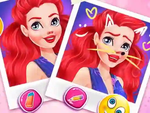 Princesses Face Warp — free online game