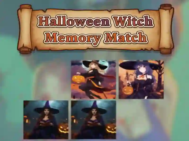 Halloween Witch Memory Match