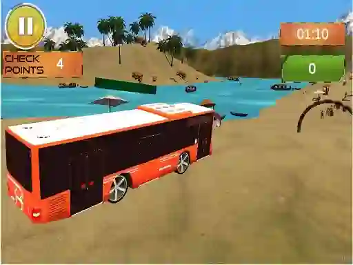 Beach Bus Driving — free online game
