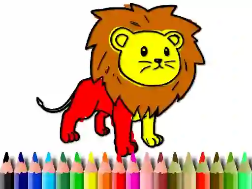 Back To School: Lion Coloring Book — free online game