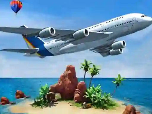 Airplane Simulator Island Travel — free online game