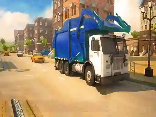 Road Garbage Dump Truck Driver — free online game