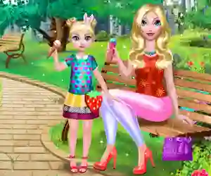 Mommy & Daughter Summer Day  — free online game