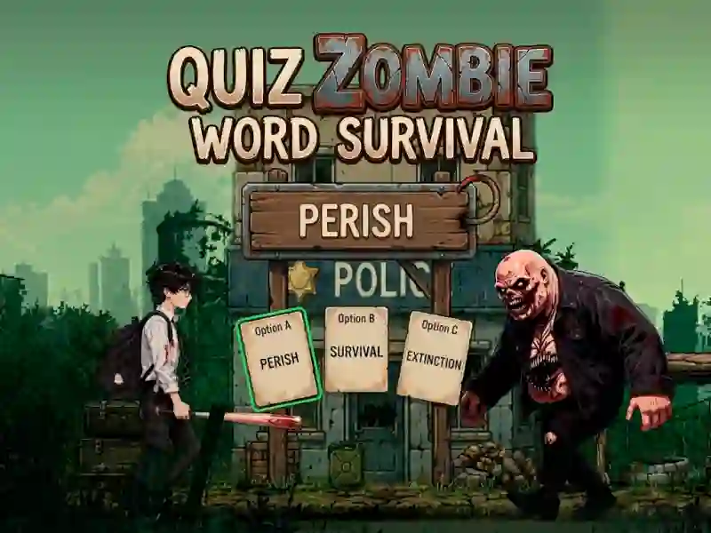 Quiz Zombie Word Survival – kostenloses Online-Spiel