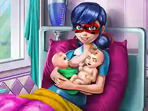 Dotted Girl Twins Birth — free online game