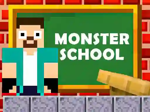 Herobrine vs Monster School — free online game