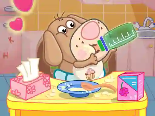 Hippo Baby Care Game — لعبة مجانية اون لاين