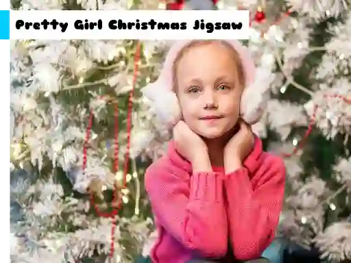 Pretty Girl Christmas Jigsaw — free online game