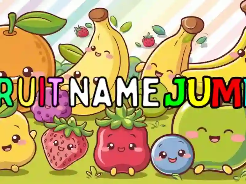 Logħba Fruit Name Jump onlajn