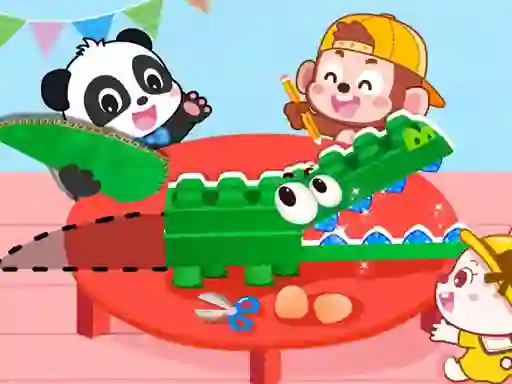 Spel Baby Panda Animal Puzzle aanlyn