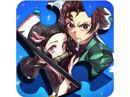 Гульня Nezuko Tanjiro Jigsaw онлайн