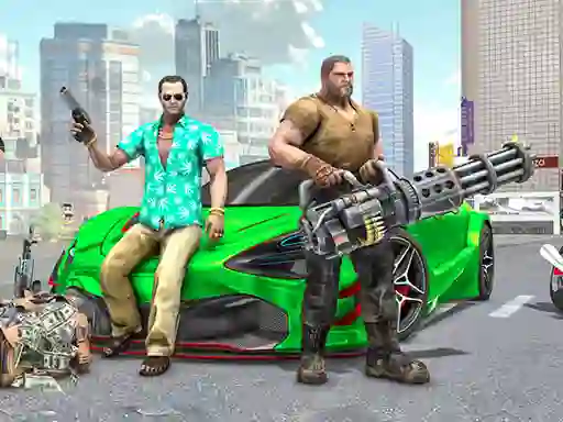 Real Gangster City Crime Car Simulator Game — free online game