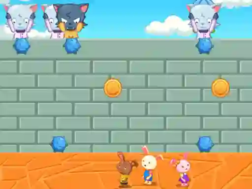 Rabbit Avoid Thorn Ball — free online game