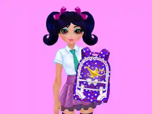 Jasmine and Elsa School Bag Design Contest — free online game