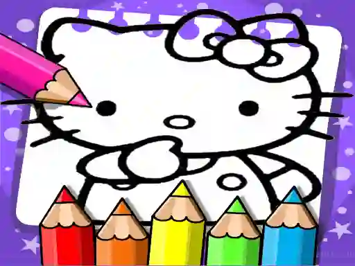 Hello Kitty Coloring Book  — لعبة مجانية اون لاين
