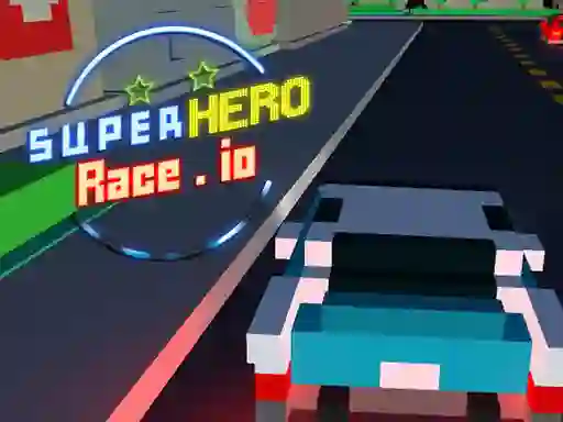 Superhero Race.io — free online game