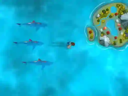 Survive the Sharks — free online game