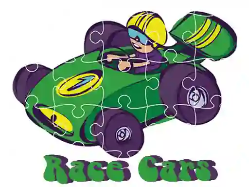 Spel Race Cars Jigsaw aanlyn
