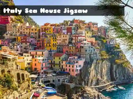 Spel Italy Sea House Jigsaw aanlyn