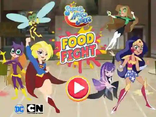 DC Super Hero Girls Food Fight  — free online game