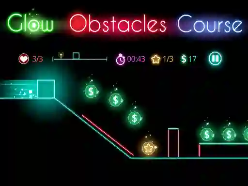 Glow obstacle course — free online game