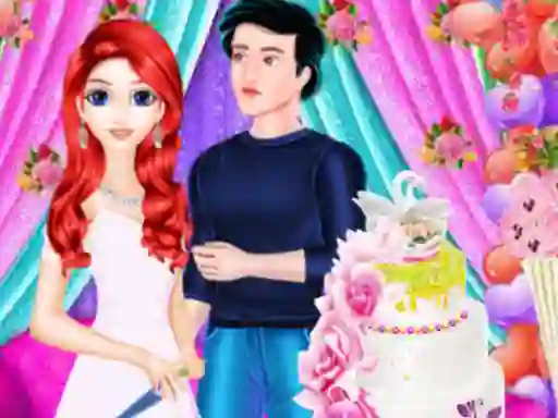Mermaid Girl Wedding Cooking Cake — free online game