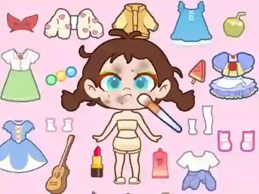 Paint Doll Dress Up — free online game