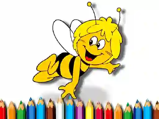 Back To School Maja the Bee Coloring Book — free online game