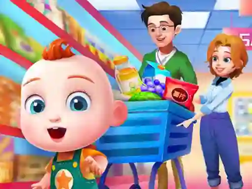 Mchezo Cute Family Shopping online
