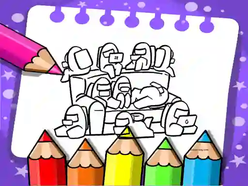 Among Us Coloring Book — free online game