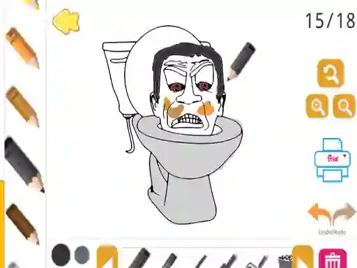 Laro Skibidi Coloring online