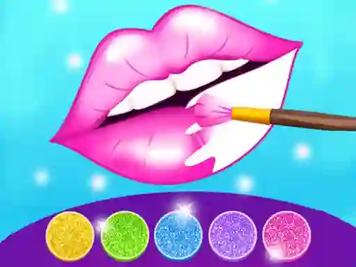 Glitter Lips Coloring Game — bezplatná online hra