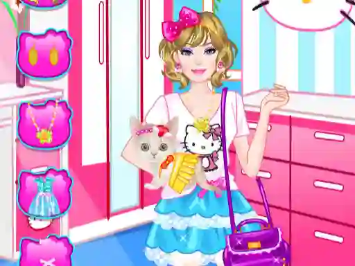 Barbie With Kitty — free online game