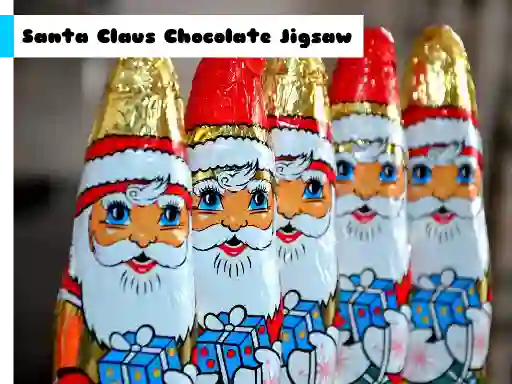 Santa Claus Chocolate Jigsaw — free online game