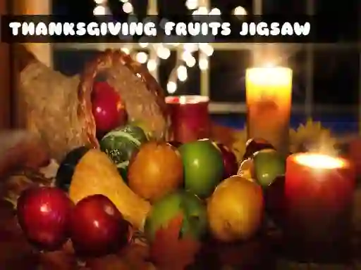 Thanksgiving Fruits Jigsaw — jogo online grátis