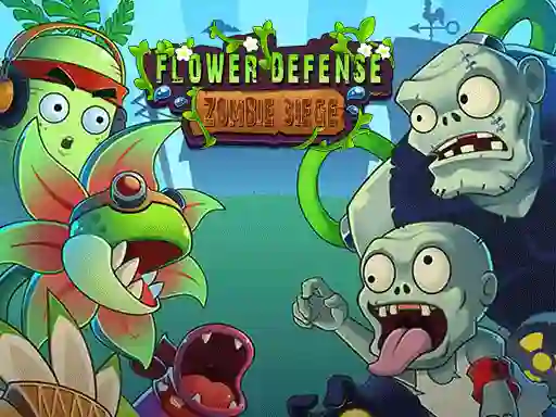 Flower Defense Zombie Siege — free online game